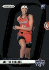 2024 Panini WNBA Prizm #142 Aaliyah Edwards Washington Mystics Rookie