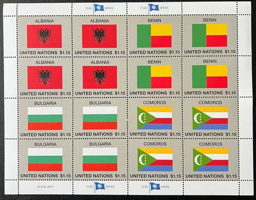 United Nations New Your 2017 MNH Flag Sheets - Bild 3 von 3