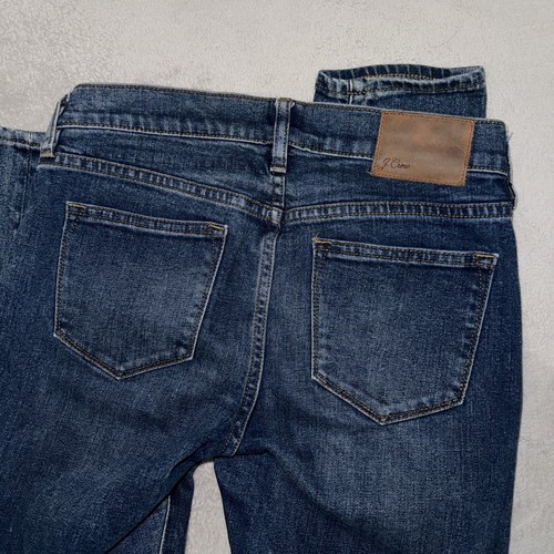 J Crew Denim Jeans Womens Size 26T Blue Selvedge Toothpick Dark Wash Stretch - Picture 6 of 7