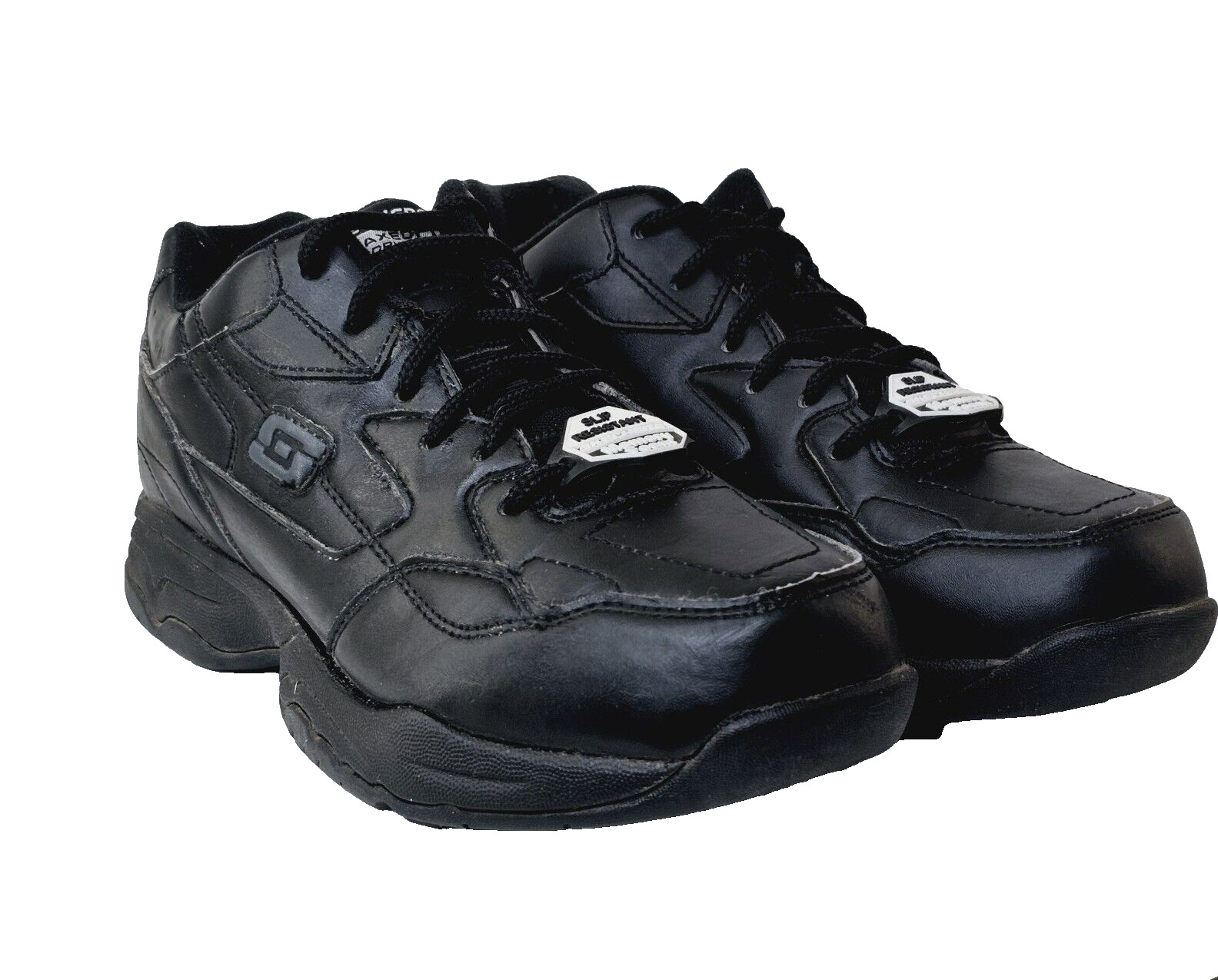 Skechers Black Shoes Womens Relaxed Fit Memory Foam Work Slip