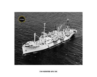 Naval Ship Photo Print Usn Navy Uss Mountrail Apa 213