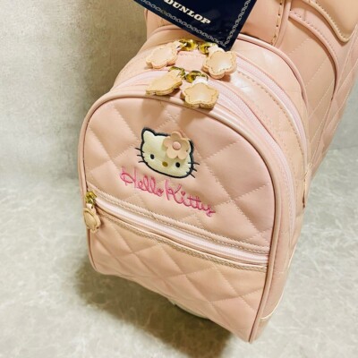 DUNLOP × Sanrio Hello Kitty Quilting GOLF Caddy Bag PINK