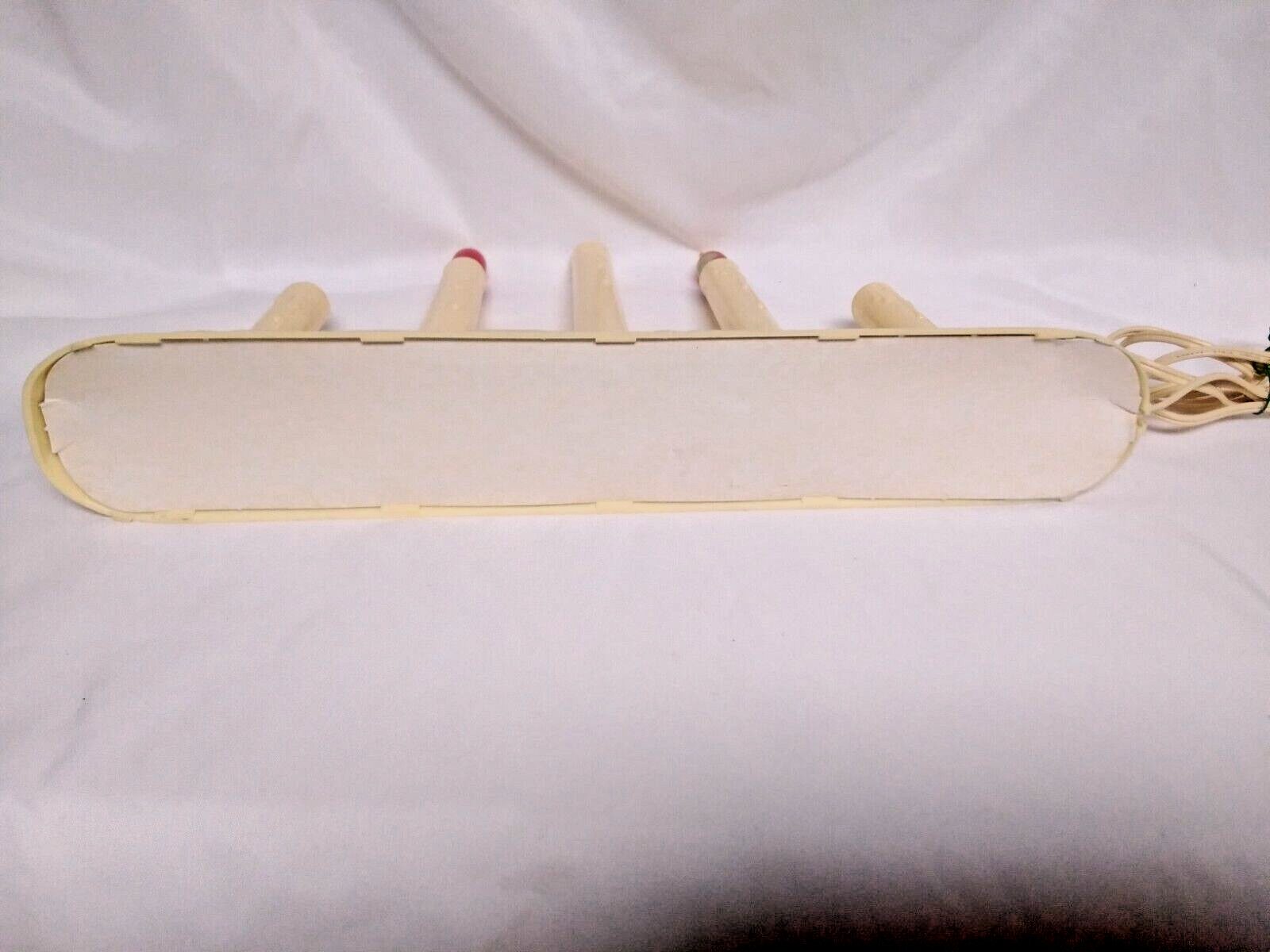 (2) Vintage 5 Light Window Electric Candelabra Candolier Plastic Drip Christmas