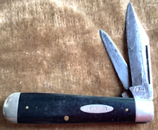 Case Tested XX Slick Black 2 Blade Regular Pocket Jack Knife Vintage 1920s - 40s