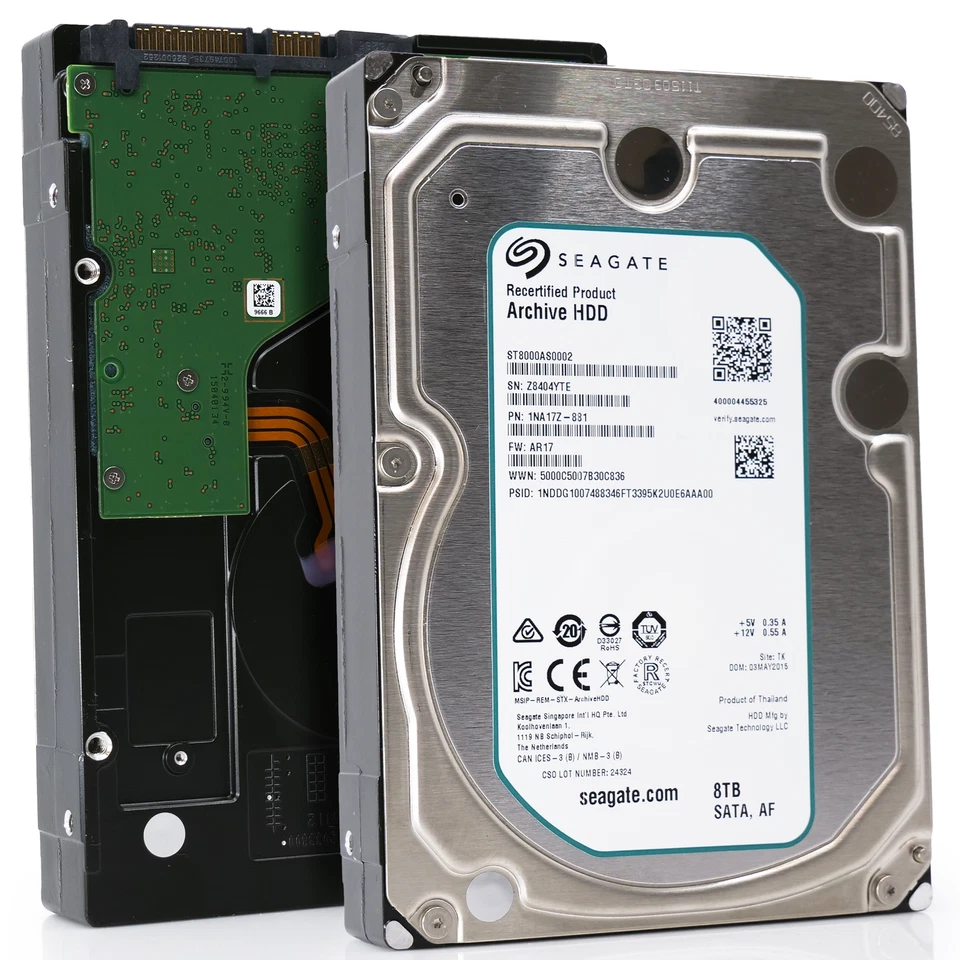Seagate Archive Hdd 8TB Internal 5900RPM 3.5" (ST8000AS0002) Hdd - Image 3 of 4