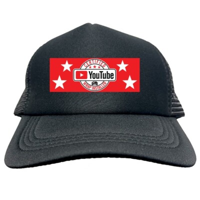 YOUTUBE CERTIFIED WRAP INSTALLER FUNNY Trucker Hat Cap Foam Mesh Baseball HF0337