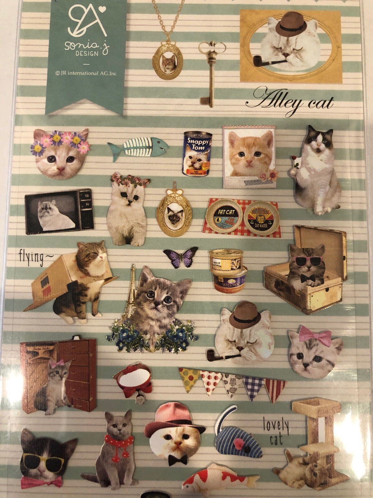 Sonia j Designs Alley Cat Stickers One Sheet Journals Cards Crafts  Scrapbooks | eBay