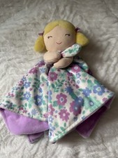 CARTERS BLONDE GIRL LOVEY SECURITY FLORAL BLANKET