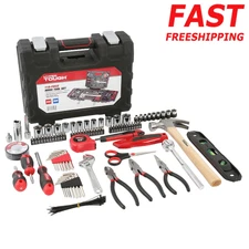 118 Piece Home Repair Tool Set Multifunctional Nonslip Ergonomic Grip Car Repair