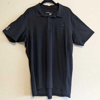Arc'teryx Polo Shirt Black Mens Size Large Company Logo on