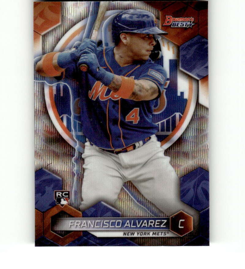 2023 Bowman's Best Wave Refractor #47 Francisco Alvarez RC Rookie Mets