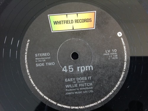 Willie Hutch Come On and Dance with me / Easy does it 12 inch vinyl single - 第 4/5 張圖片