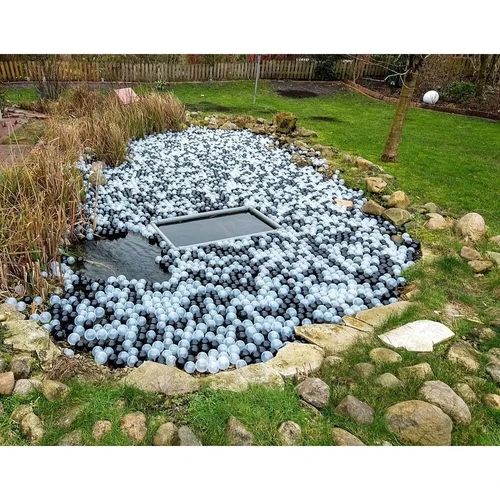 PE-Bälle Transparent Ø70mm 1000 Stück Teichabdeckung Koiteich Gartenteich Winter - Bild 2 von 2