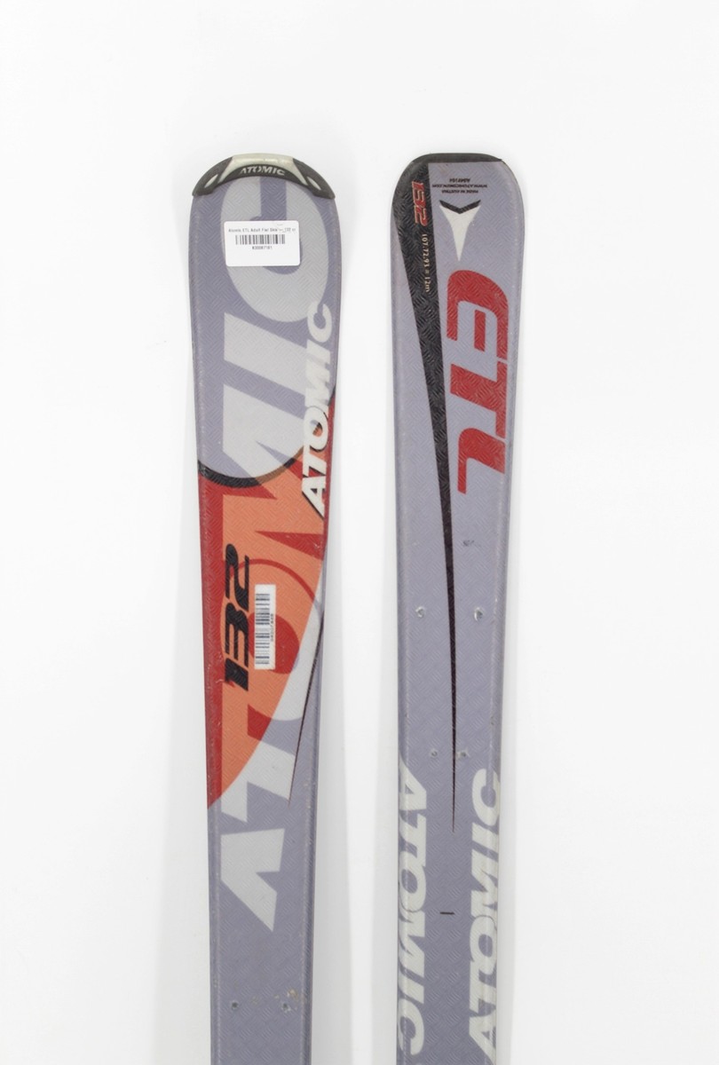 Atomic ETL Adult Flat Skis - 132 cm Used | eBay