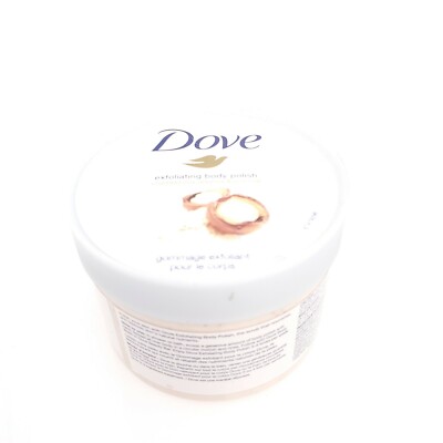 Dove Exfoliating Body Polish Crushed Macadamia Rice Milk 10.5oz Round USA Seller