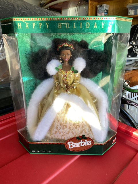 Happy Holidays African American Barbie 