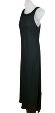 Alyn Paige Womens 9/10 Sleeveless Maxi Shift Full Length Evening Dress Black USA