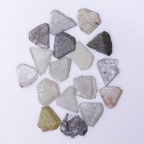 2.00 Ct Natural Raw Grey Color Loose Rough Diamond Lot Triangle Flat ...