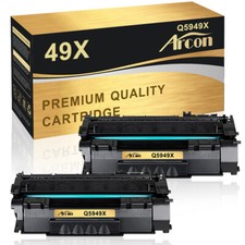 2PK High Yield Q5949X Toner Cartridge For HP 49X LaserJet 1320nw 1320n 1320w