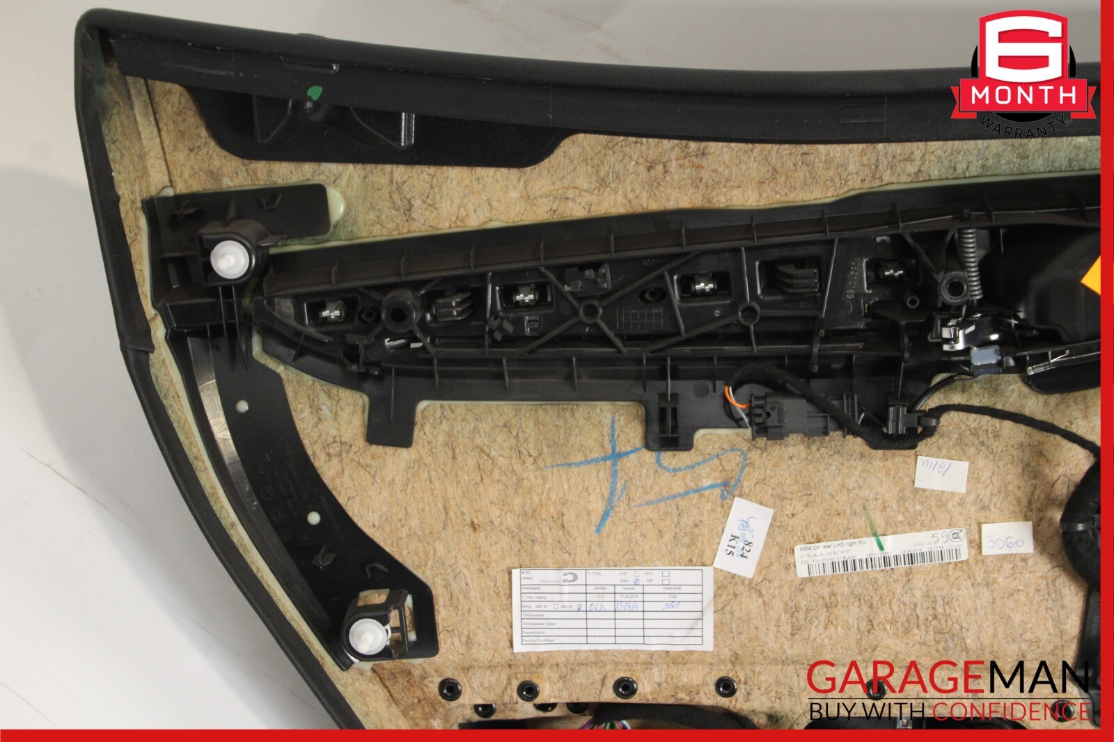 14-17 Maserati Ghibli Rear Right Side Interior Door Trim Panel Assembly Black