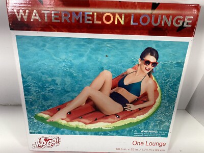 Bestway Watermelon Pool Float Lounge Inflatable Raft H2O GO 68X35 New In Box