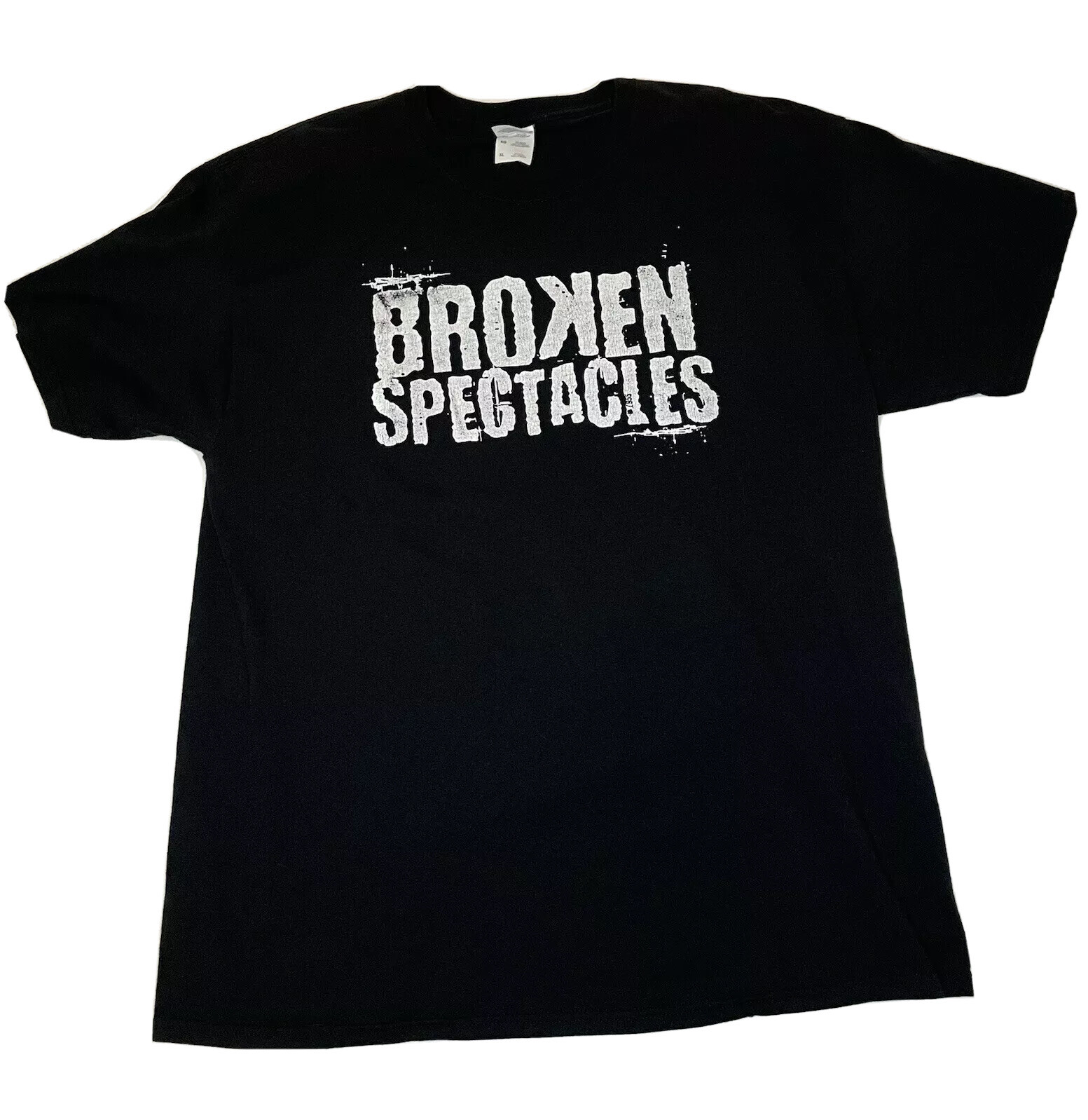 Broken Spectacles Rock Band Shirt Mens Black XL Las V… Gem
