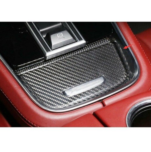 Panel de consola de fibra de carbono Trim Shift Cover Fit para Porsche Panamera 2017-2021 - Imagen 2 de 6