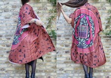 Boho Kimono Jacket 16 L Poncho Cape Lightweight Xl Bohemian Outfit Festival Long