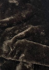 Dark brown Bear Short Hair Fur faux fur short pile sold by the yard