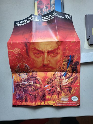 NOBUNAGA'S AMBITION Nintendo NES Completo En Caja con Póster Mapa Manual Registro - Imagen 8 de 16