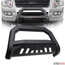 Matte Black Avt Bull Bar Bumper Grille Guard For 06-10 Ford Explorersport Trac