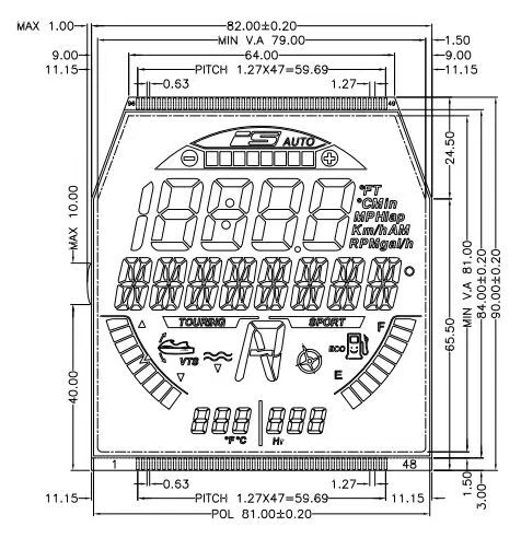 Instrument LCD panel housing Kit 278002716 For SEADOO 4-TEC GTX GTI 155 260 IS - Image 2 of 4