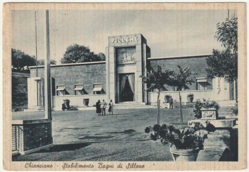 CHIANCIANO - SIENA - STABILIMENTO BAGNI DI SILLENE - VIAGG. 1946 -61511-