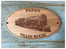PERSONALIZED SIGN - Pennsylvania Railroad K4, 1361 Engine - Trains, Man Cave