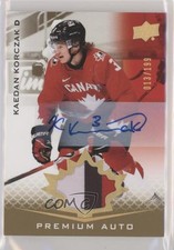2021 Upper Deck Team Canada Juniors 13/199 Tier 1 Kaedan Korczak Patch Auto 1fo7