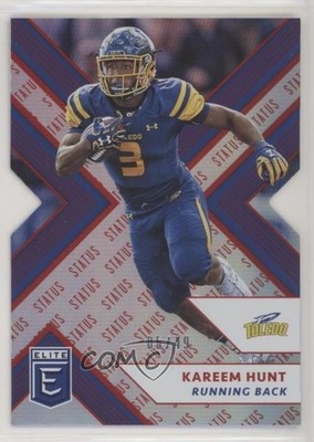 2018 Panini Elite Draft Picks Status Red Die-Cut 5/49 Kareem Hunt #58 7rv
