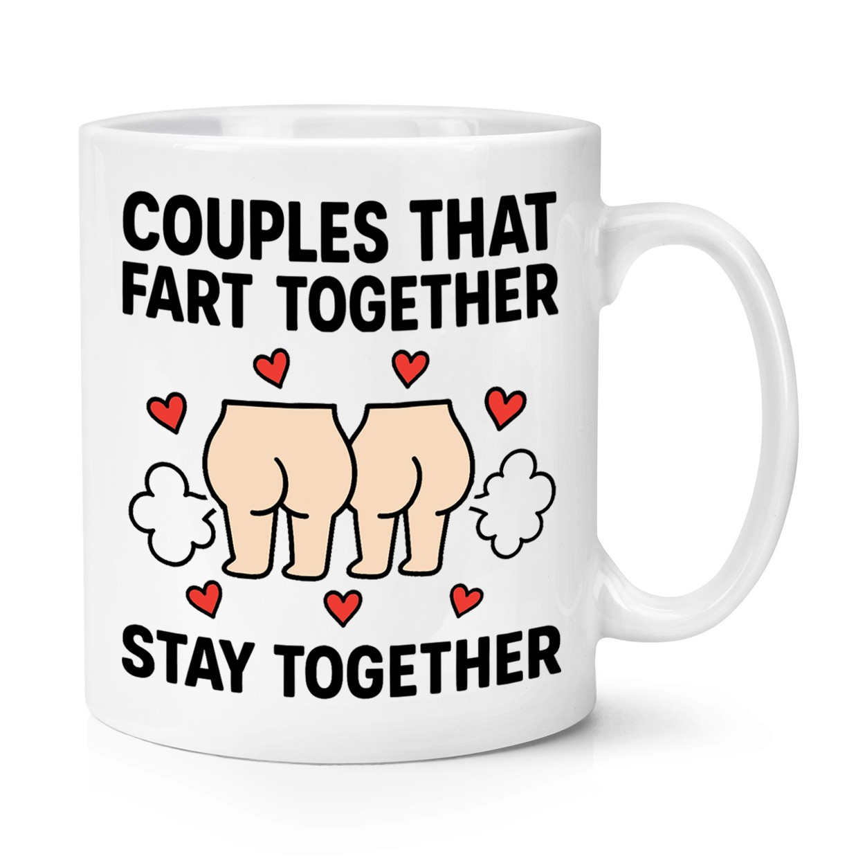 Couples That Fart Together Stay Together 10oz Mug Cup Valentines Day Wife Love