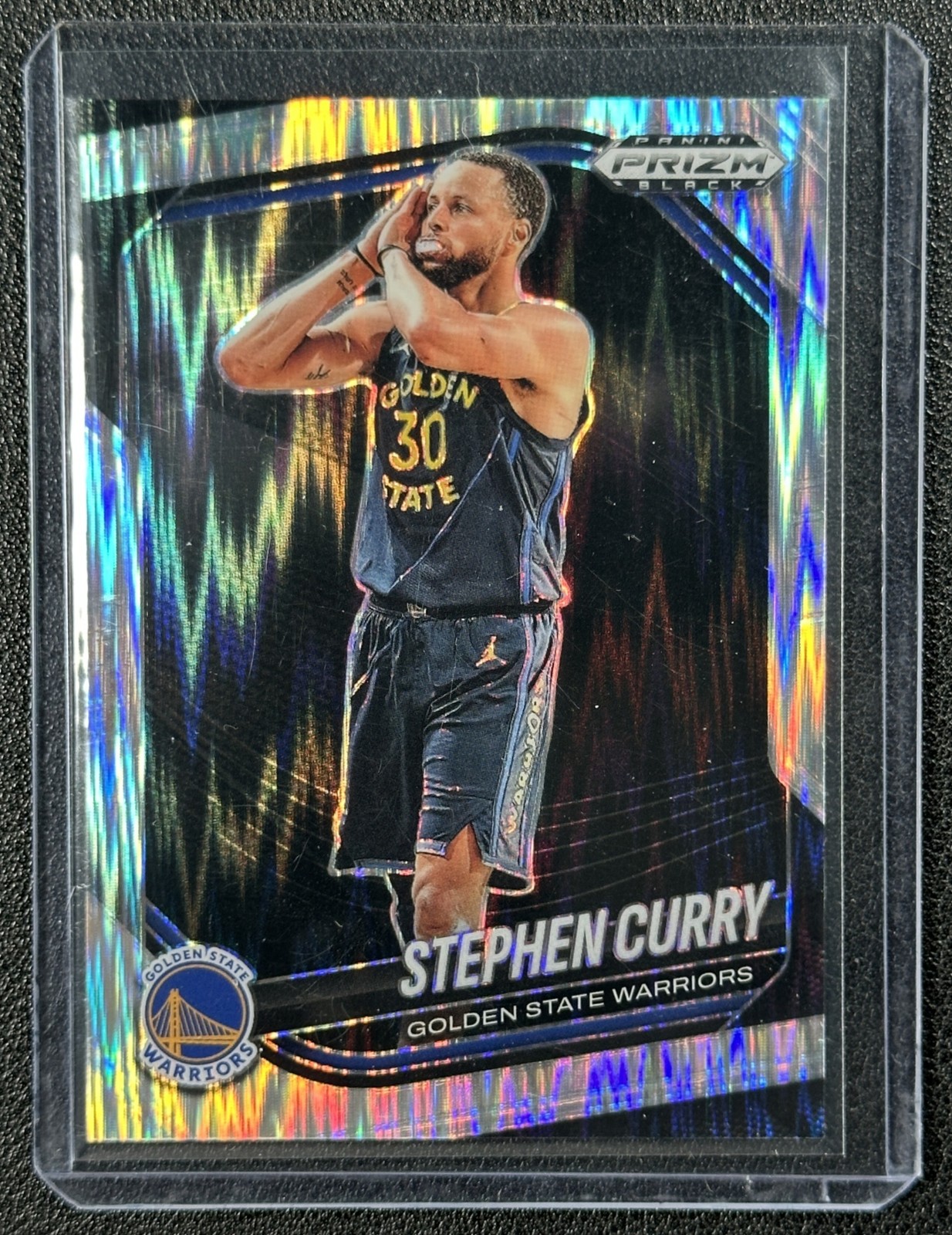 STEPHEN CURRY 2024-25 PANINI PRIZM BLACK #7 SKEWED 161/249 WARRIORS