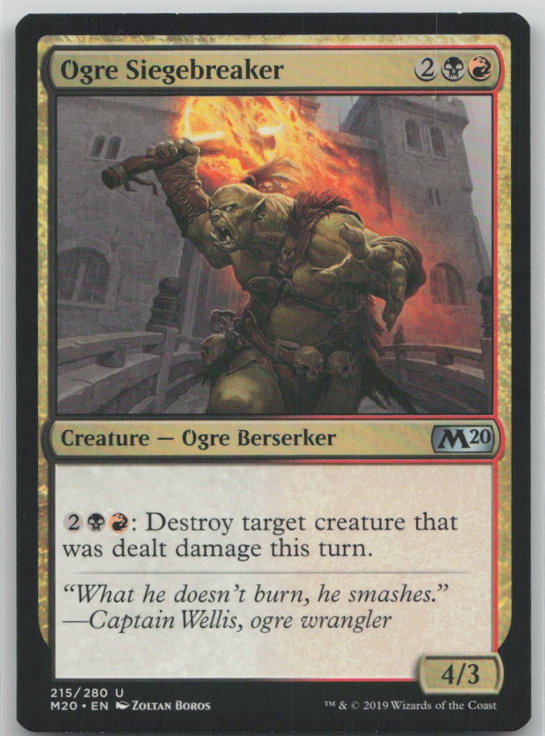 Ogre Siegebreaker 215 Uncommon Core Set 2020 Magic: The Gathering LP