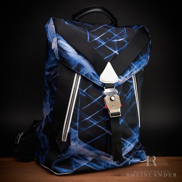 Montblanc Leather Goods MeisterstüCk Selection Glacier Backpack Blue 129736 Id-image