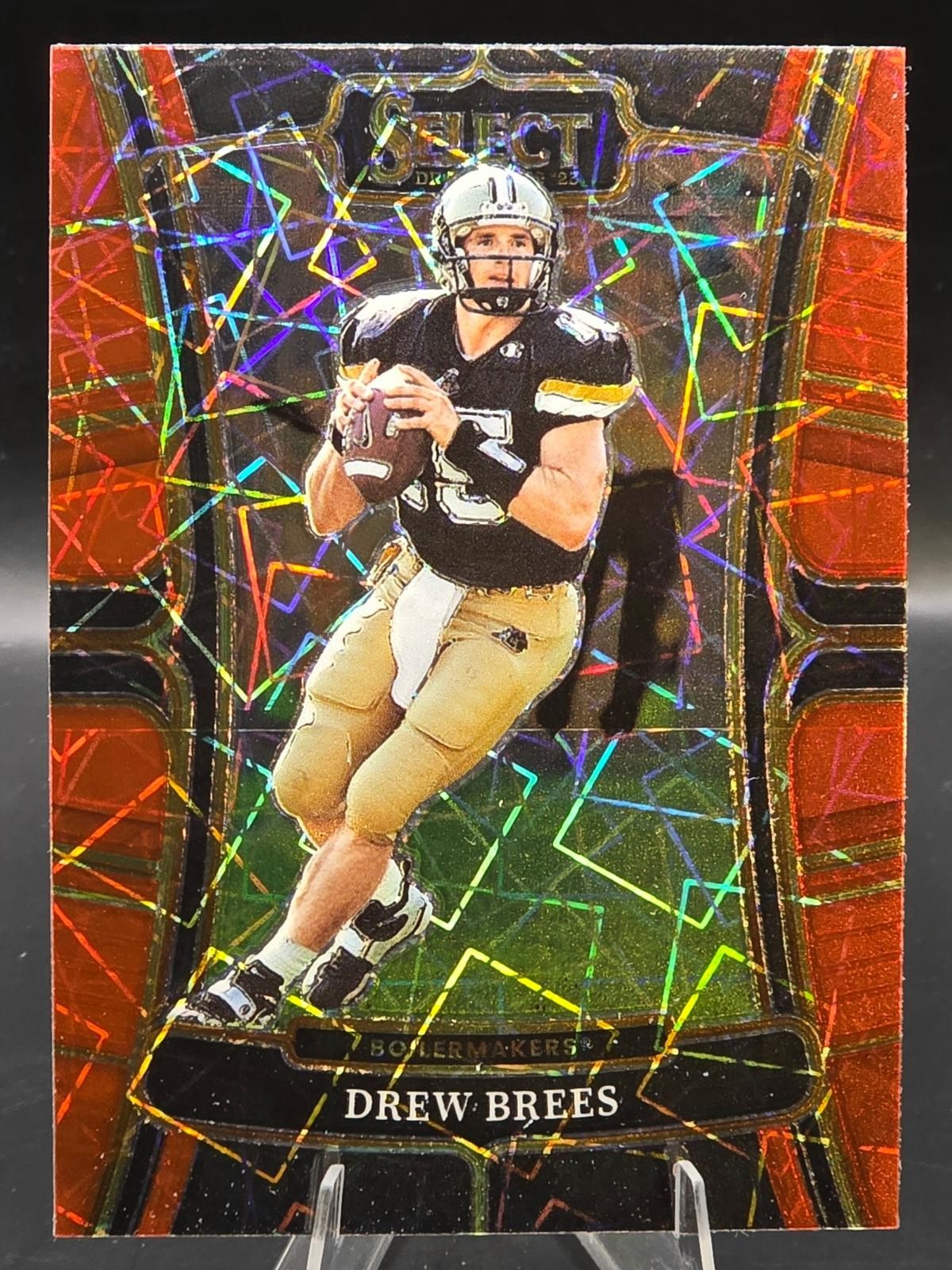 2023 Panini Select Draft Picks #89 Drew Brees Red Lazer Prizm