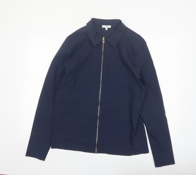 ARNE leichte Jacke Herren blau mit Reißverschluss L Regular Fit