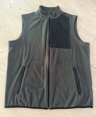 Duluth Trading Men's Checkpoint Full Zip Fleece Vest Relaxed Fit Size Medium