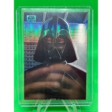 2024 Topps Star Wars Chrome Galaxy AS-4 Darth Vader Aqua Refractor /199
