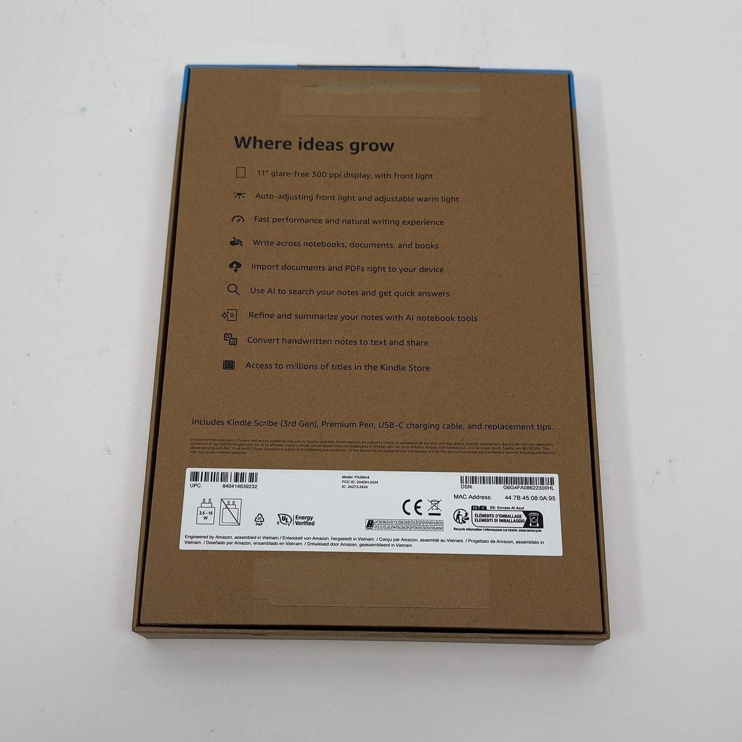 Amazon Kindle Scribe 11" - Tavoletta da Disegno foto 2