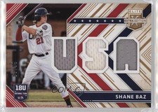 2018 Panini Elite Extra Edition USA Materials Gold 83/99 Shane Baz #USAM-SB 5w7