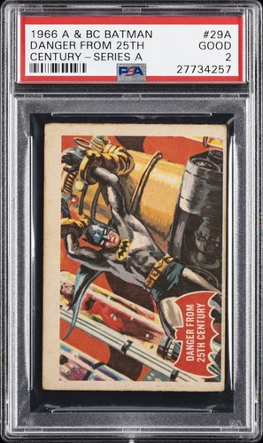 1966 A&BC Batman Red Bat #29A — PSA 2