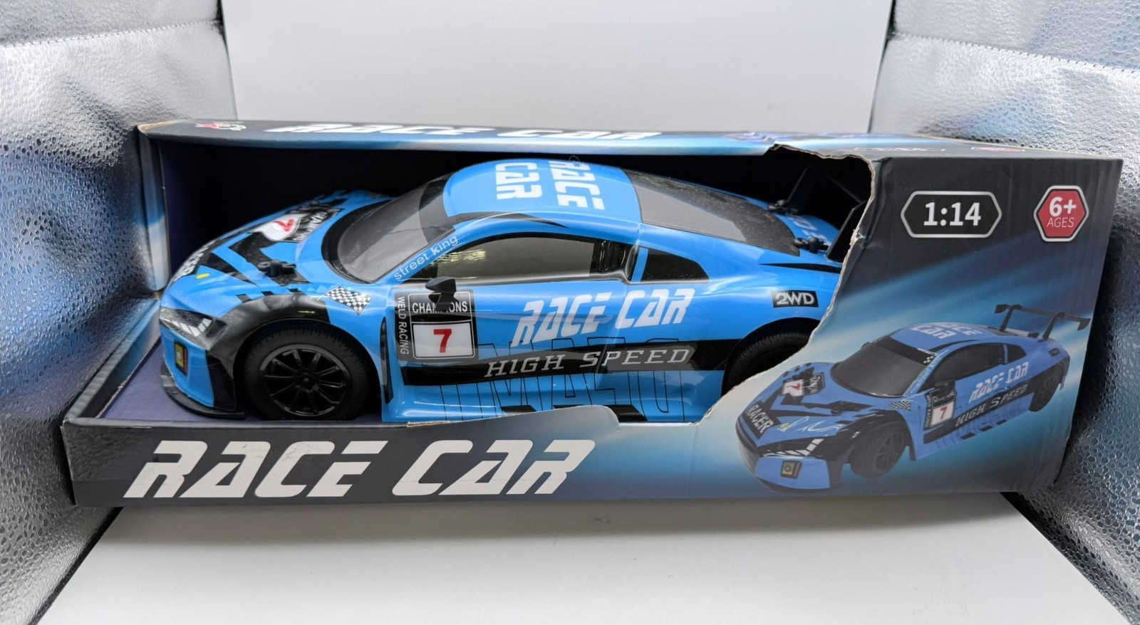High Speed Race Remote Control Car 1:14 - Blue (6+)