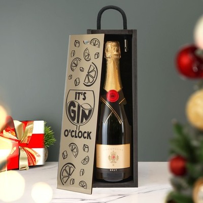 Gin O'clock Gin Geschenkbox Geburtstag Weihnachten Valentinstag Jubiläum Geschenkbox