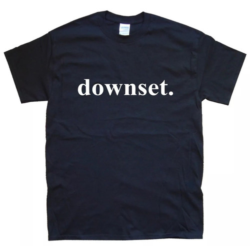 MAGLIETTA DOWNSET tutte le taglie S M L XL XXL colori Nero, Bianco - Foto 1 di 8